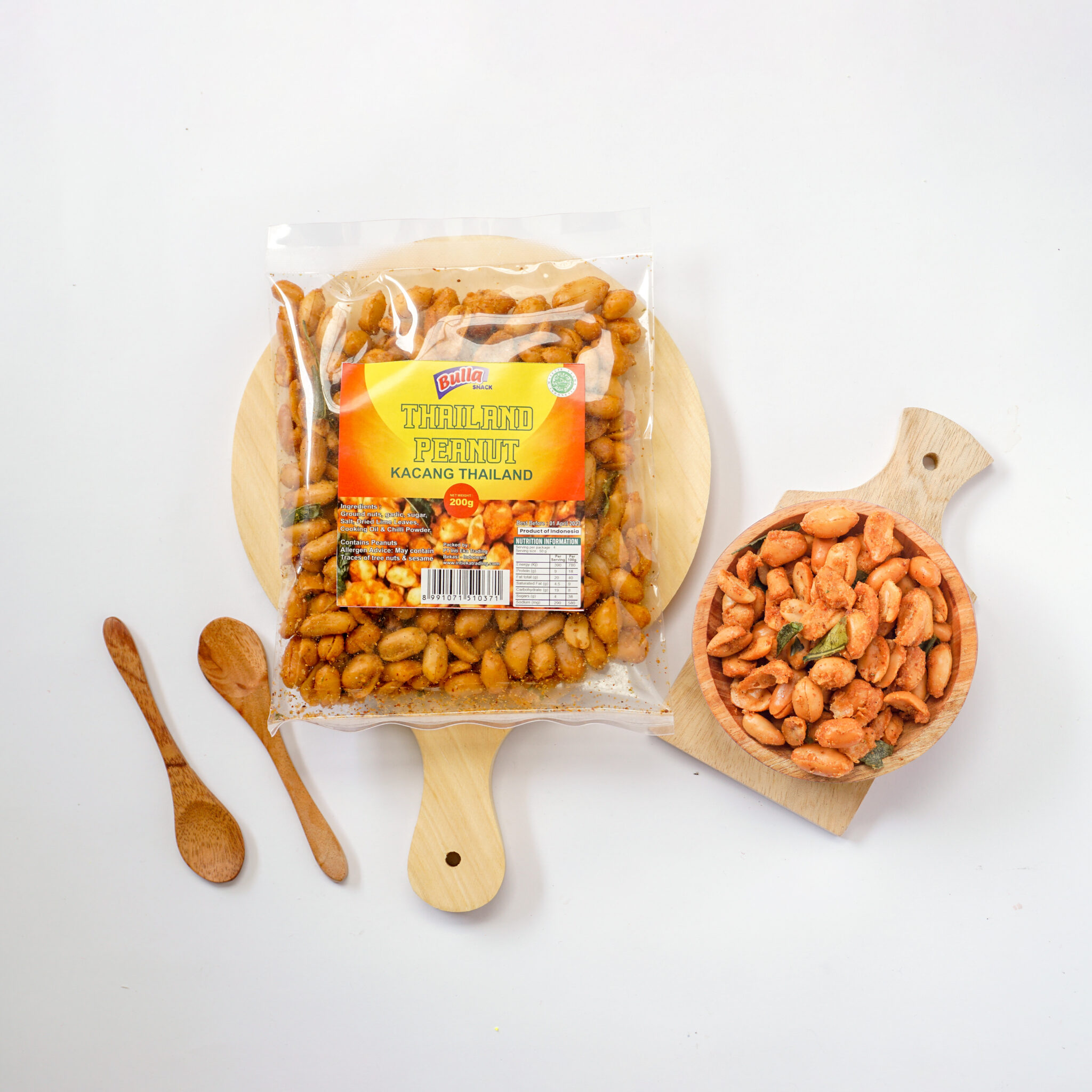 ‘6 Bulla Snack Thailand Peanut 200g Inti Eka Trading